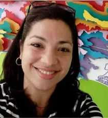 Foto de Cintia Cascardo, Assistente Social da Casa de Repouso Esperança do Idoso